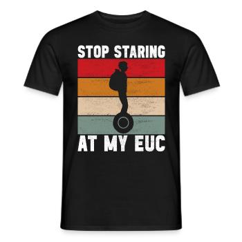 EUC Monowheel - Men's T-Shirt - black - Front - AI Model Male 178 light (178cm)