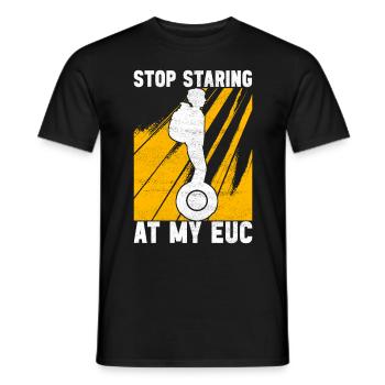 EUC Monowheel - Men's T-Shirt - black - Front - AI Model Male 178 light (178cm)