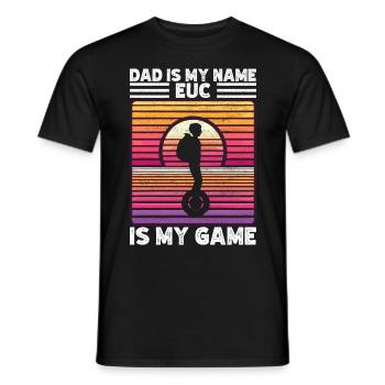 EUC Monowheel - Men's T-Shirt - black - Front - AI Model Male 178 light (178cm)