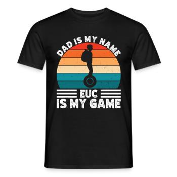 EUC Monowheel - Männer T-Shirt - Schwarz - Vorne - AI Model Male 178 light (178cm)