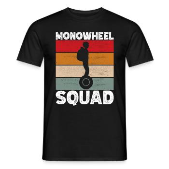 EUC Monowheel - Men's T-Shirt - black - Front - AI Model Male 178 light (178cm)