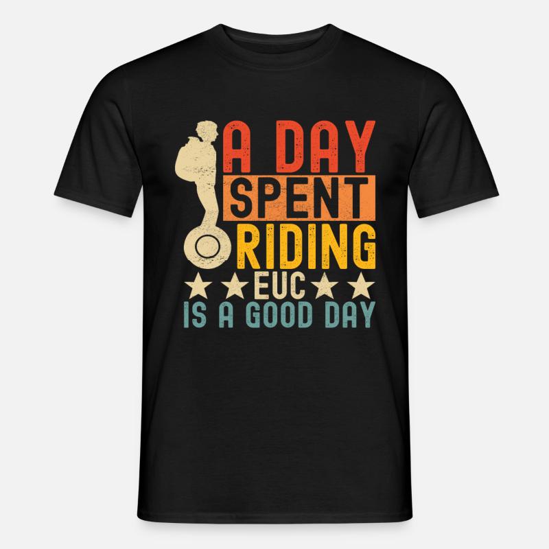 EUC Monowheel - Männer T-Shirt - Schwarz