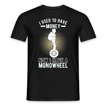 EUC Monowheel - Men's T-Shirt - black - Front - AI Model Male 178 light (178cm)