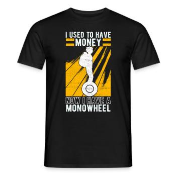 EUC Monowheel - Men's T-Shirt - black - Front - AI Model Male 178 light (178cm)