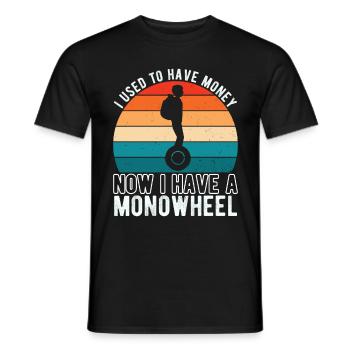 EUC Monowheel - Men's T-Shirt - black - Front - AI Model Male 178 light (178cm)