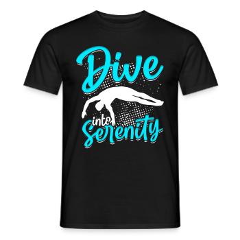 Plongeurs Plongée sous-marine Plongée - T-shirt homme - noir - Devant - AI Model Male 178 light (178cm)