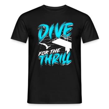 Taucher Sporttauchen Tauchen Dive For The Thrill - Männer T-Shirt - Schwarz - Vorne - AI Model Male 178 light (178cm)