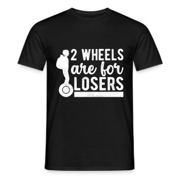 EUC Monowheel - Männer T-Shirt - Schwarz - Vorne - AI Model Male 178 light (178cm)