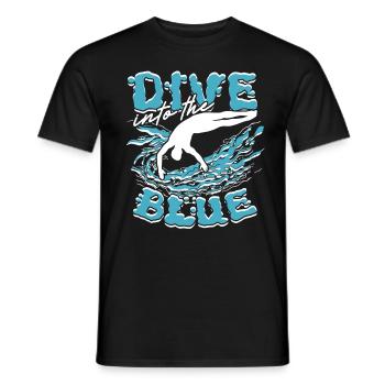 Plongeurs Plongée sous-marine Plongée - T-shirt homme - noir - Devant - AI Model Male 178 light (178cm)