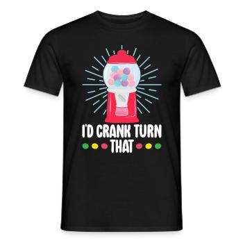 Machine à chewing-gum Machine à chewing-gum - T-shirt homme - noir - Devant - AI Model Male 178 light (178cm)