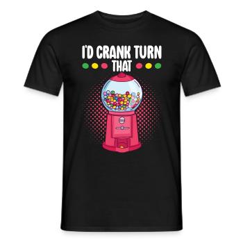 Machine à chewing-gum Machine à chewing-gum - T-shirt homme - noir - Devant - AI Model Male 178 light (178cm)