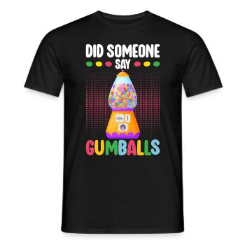 Machine à chewing-gum Machine à chewing-gum - T-shirt homme - noir - Devant - AI Model Male 178 light (178cm)