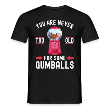 Machine à chewing-gum Machine à chewing-gum - T-shirt homme - noir - Devant - AI Model Male 178 light (178cm)