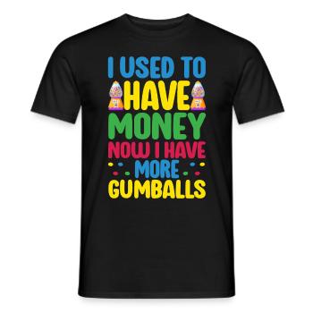 Machine à chewing-gum Machine à chewing-gum - T-shirt homme - noir - Devant - AI Model Male 178 light (178cm)
