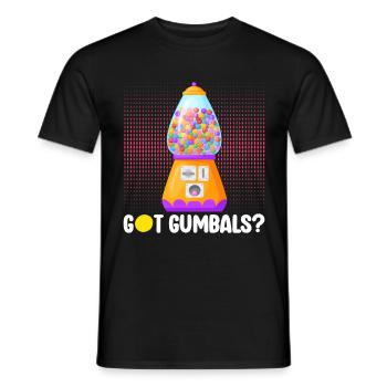 Machine à chewing-gum Machine à chewing-gum - T-shirt homme - noir - Devant - AI Model Male 178 light (178cm)