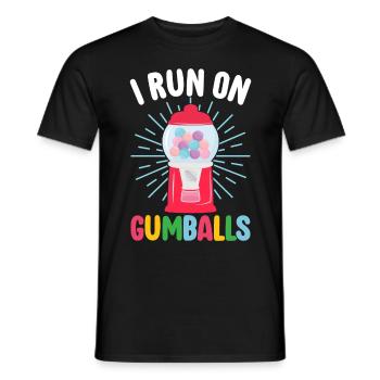 Machine à chewing-gum Machine à chewing-gum - T-shirt homme - noir - Devant - AI Model Male 178 light (178cm)