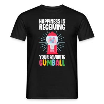 Machine à chewing-gum Machine à chewing-gum - T-shirt homme - noir - Devant - AI Model Male 178 light (178cm)