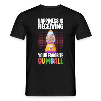 Machine à chewing-gum Machine à chewing-gum - T-shirt homme - noir - Devant - AI Model Male 178 light (178cm)