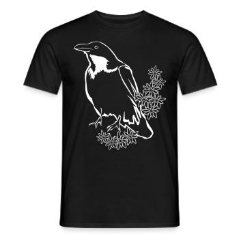 Crow Raven Tree Ravens Crows - Männer T-Shirt - Schwarz - Vorne - AI Model Male 178 light (178cm)