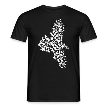Crow Raven Tree Ravens Flying Crows - Men's T-Shirt - black - Front - AI Model Male 178 light (178cm)