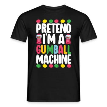 Gumball Machine Kaugummiautomat - Männer T-Shirt - Schwarz - Vorne - AI Model Male 178 light (178cm)