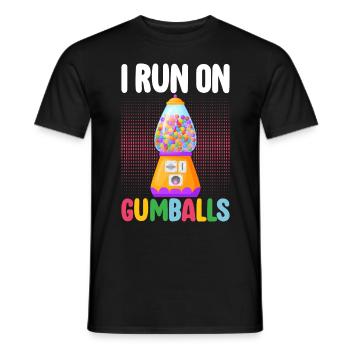 Machine à boules de gomme - T-shirt homme - noir - Devant - AI Model Male 178 light (178cm)