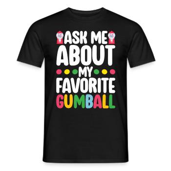 Gumball Machine Kaugummiautomat - Männer T-Shirt - Schwarz - Vorne - AI Model Male 178 light (178cm)