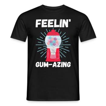 Machine à chewing-gum Machine à chewing-gum - T-shirt homme - noir - Devant - AI Model Male 178 light (178cm)