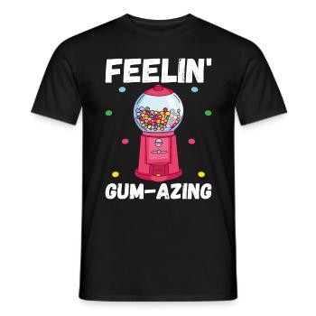Machine à chewing-gum Machine à chewing-gum - T-shirt homme - noir - Devant - AI Model Male 178 light (178cm)