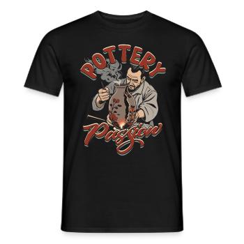 Töpfern Töpferei Töpfer Poterie Passion - T-shirt homme - noir - Devant - AI Model Male 178 light (178cm)
