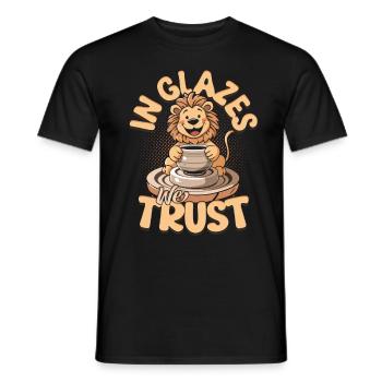 Poterie Poterie Poterie En Émaux Nous Confiance - T-shirt homme - noir - Devant - AI Model Male 178 light (178cm)