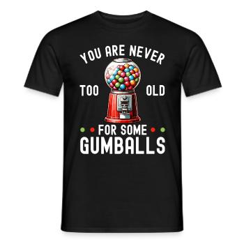 Machine à chewing-gum Machine à chewing-gum - T-shirt homme - noir - Devant - AI Model Male 178 light (178cm)