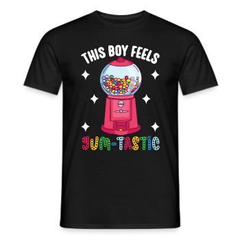 Machine à chewing-gum Machine à chewing-gum - T-shirt homme - noir - Devant - AI Model Male 178 light (178cm)