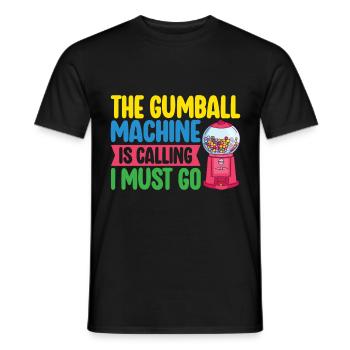 Gumball Machine Kaugummiautomat - Männer T-Shirt - Schwarz - Vorne - AI Model Male 178 light (178cm)