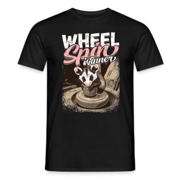 Pottery Pottery Pottery Wheel Spin Winner - T-shirt homme - noir - Devant - AI Model Male 178 light (178cm)