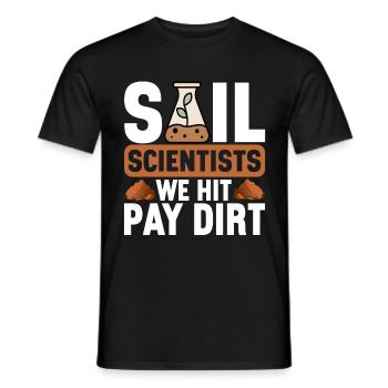 Bodenwissenschaftler Soil Science - Men's T-Shirt - black - Front - AI Model Male 178 light (178cm)