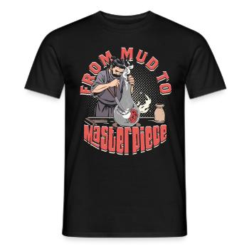 Pottery Pottery Pottery From Mud To Masterpiece - Men's T-Shirt - black - Front - AI Model Male 178 light (178cm)