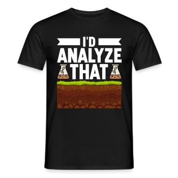 Bodenwissenschaftler Soil Science - Men's T-Shirt - black - Front - AI Model Male 178 light (178cm)