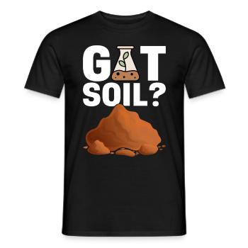Bodenwissenschaftler Soil Science - Men's T-Shirt - black - Front - AI Model Male 178 light (178cm)