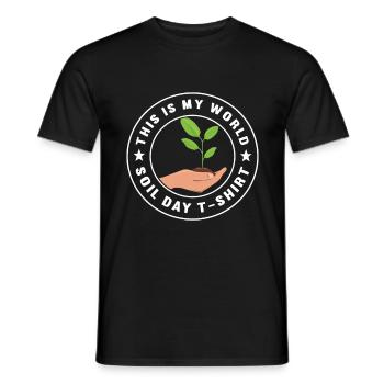 Bodenwissenschaftler Soil Science - Men's T-Shirt - black - Front - AI Model Male 178 light (178cm)