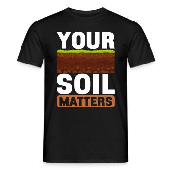 Bodenwissenschaftler Soil Science - Men's T-Shirt - black - Front - AI Model Male 178 light (178cm)