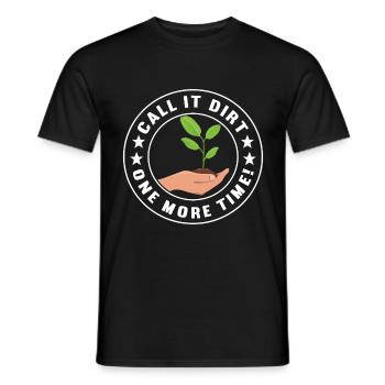 Bodenwissenschaftler Soil Science - Men's T-Shirt - black - Front - AI Model Male 178 light (178cm)