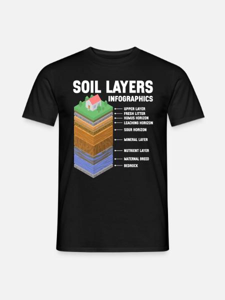 Bodenwissenschaftler Soil Science - Men's T-Shirt - black