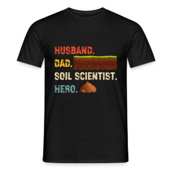 Bodenwissenschaftler Soil Science - Men's T-Shirt - black - Front - AI Model Male 178 light (178cm)