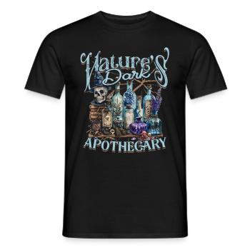 Apotheker Natures Dark Apothecary - Männer T-Shirt - Schwarz - Vorne - AI Model Male 178 light (178cm)