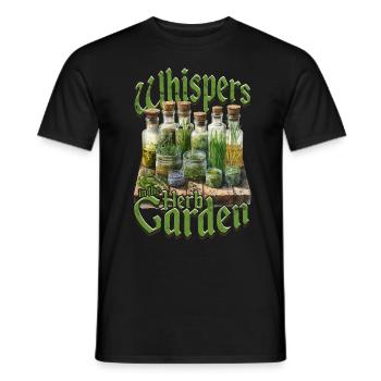 Kräutersammler Whispers In The Herb Garden - Männer T-Shirt - Schwarz - Vorne - AI Model Male 178 light (178cm)