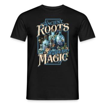 Apotheker Ancient Roots Modern Magic - Männer T-Shirt - Schwarz - Vorne - AI Model Male 178 light (178cm)