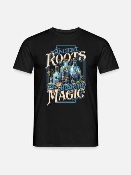 Apotheker Ancient Roots Modern Magic - Männer T-Shirt - Schwarz
