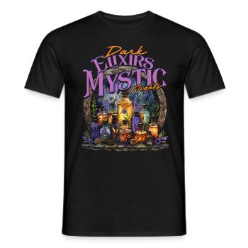 Apothecary Dark Elixirs Mystic Nights - Men's T-Shirt - black - Front - AI Model Male 178 light (178cm)