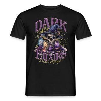 Apotheker Kräutersammler Dark Elixirs Dark Magic - Männer T-Shirt - Schwarz - Vorne - AI Model Male 178 light (178cm)